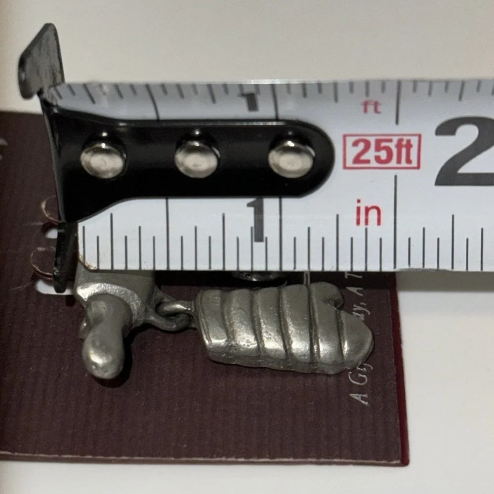 SPOONTIQUES Pin 1990’s PEWTER #1 Cook DANGLE BROOCH Brooch Vintage